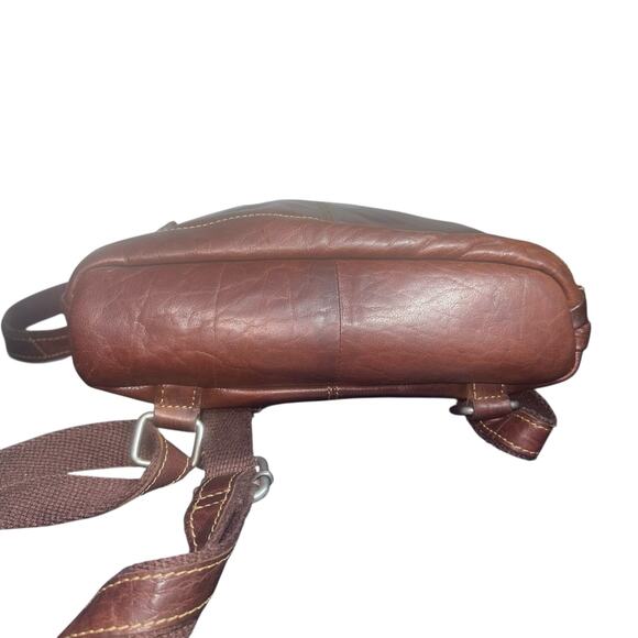 Jack Georges Brown Leather Backpack Bag voyager collection heritage leather main image 12